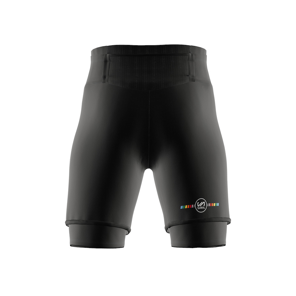 Short Ultradistancia Con Malla Corta Interior 6 bolsillos - OLIMPO CARBONO