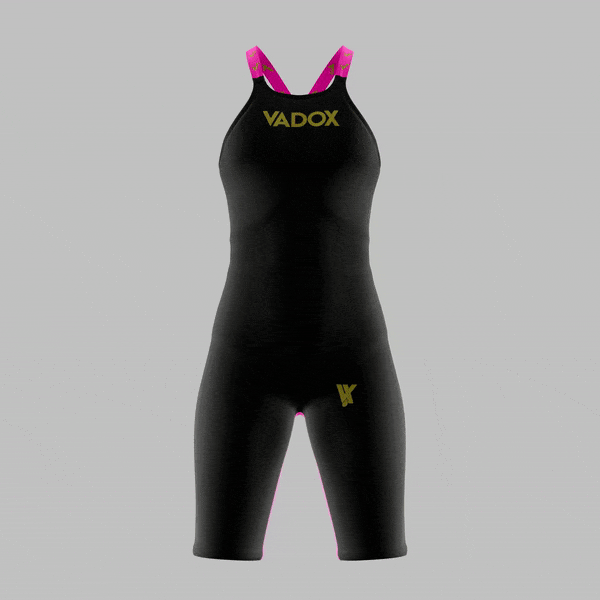 Vadox Bañador Competicion Mujer F14 Open Back Black-Pink
