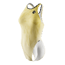 Bañador Natación Mujer Tirante Ancho YELLOW DYE