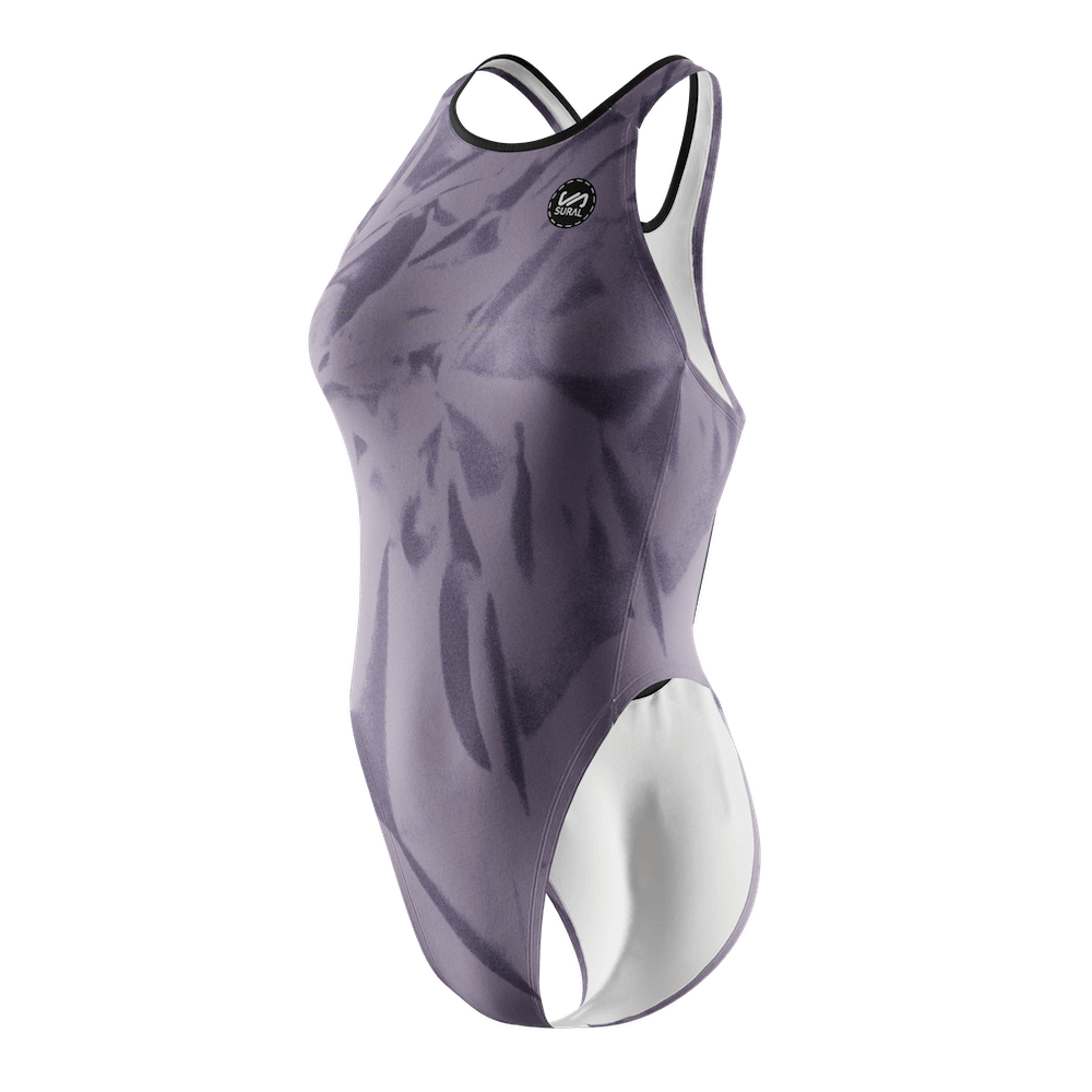 Bañador Natación Mujer Tirante Ancho MAUVE DYE