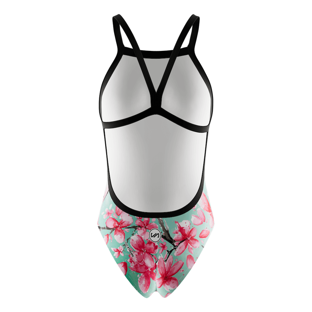 Bañador Natación Mujer Tirante Estrecho BLOSSOM
