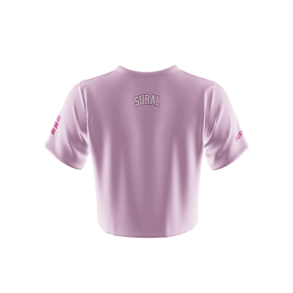 Camiseta Crop Top Manga corta Mujer XFIT CROP OLD SCHOOL