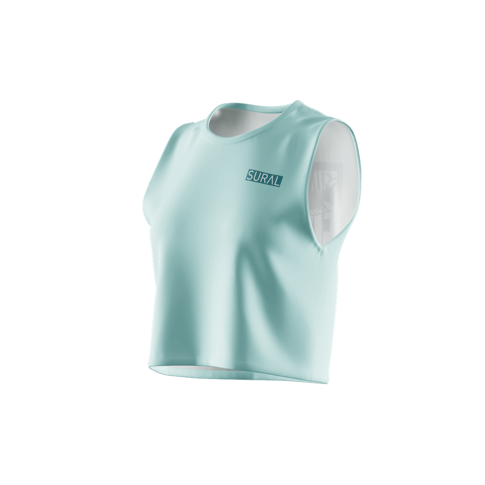 Camiseta Crop Top Sin Mangas Mujer XFIT TOP ENGINE