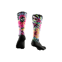 Calcetín Técnico Alto Sublimado FLOWERS SERIES