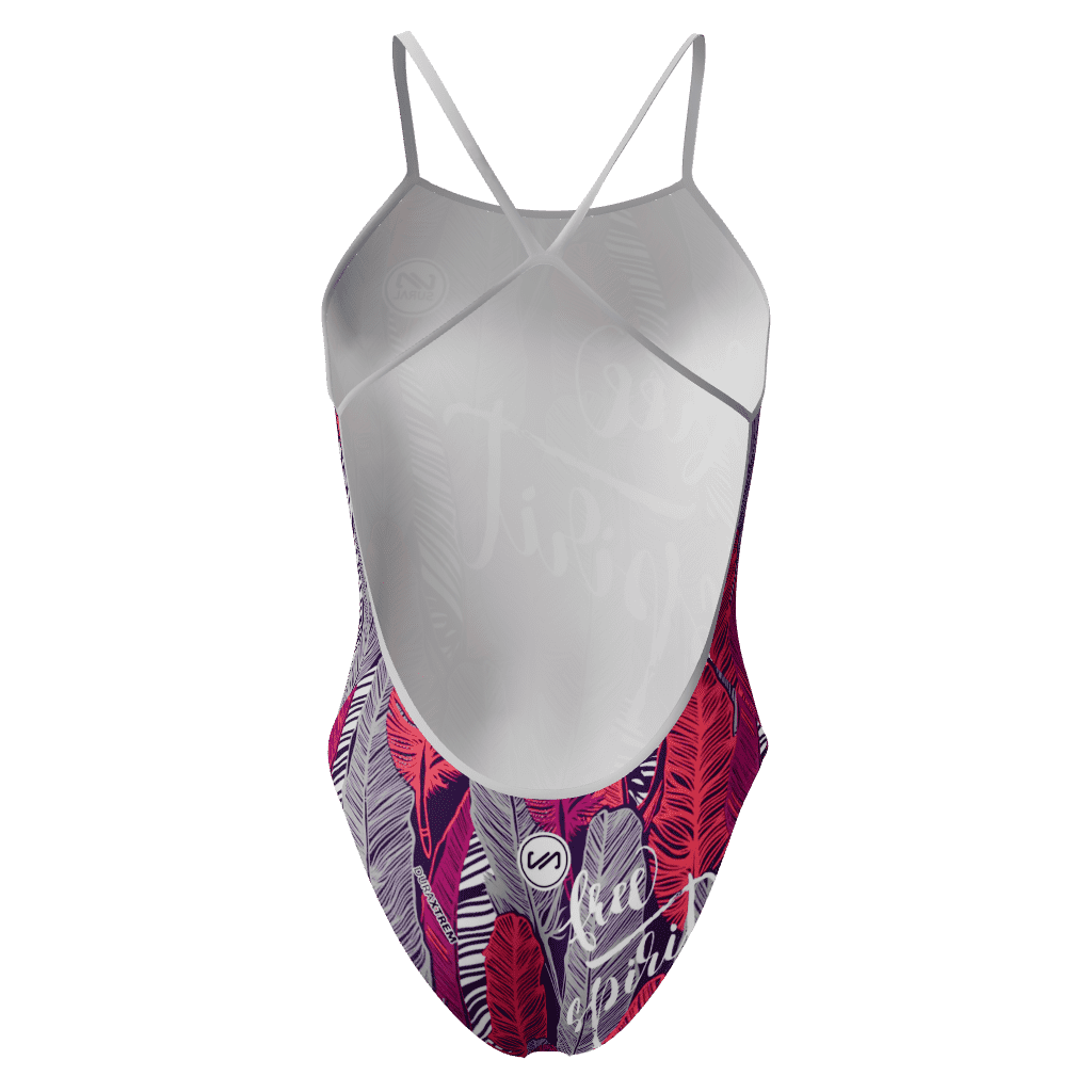 Bañador Mujer Plumas Multicolor