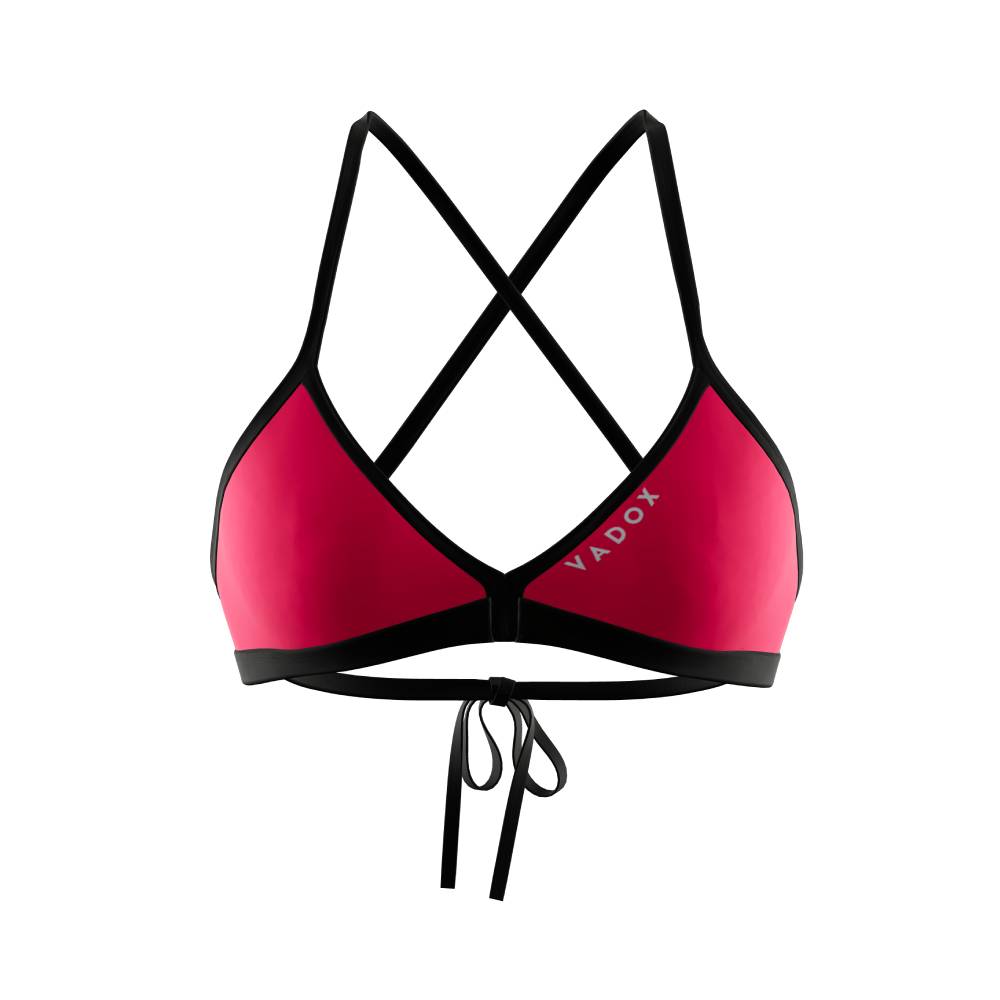 Vadox Top Bikini Natación TRIANGLES RED PEPPER