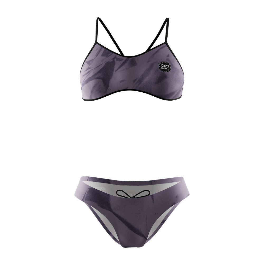 Bikini Natación Mujer Tirante Estrecho MAUVE DYE