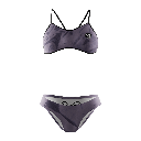 Bikini Natación Mujer Tirante Estrecho MAUVE DYE