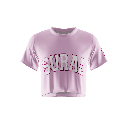 Camiseta Crop Top Manga corta Mujer XFIT CROP OLD SCHOOL