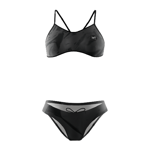 [SW-459] Bikini Natación Mujer Tirante Estrecho BLACK DYE