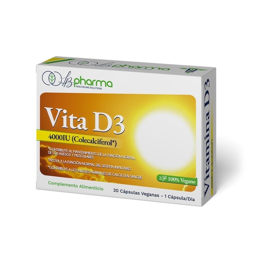 [LB-07] LB PHARMA VITAMINA D3 30 CAPSULAS