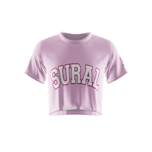 [XT-752] Camiseta Crop Top Manga corta Mujer XFIT CROP OLD SCHOOL