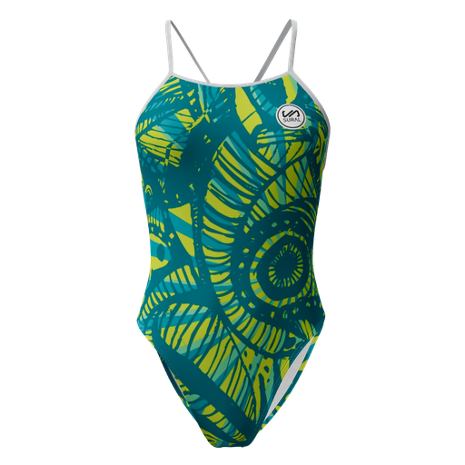 [SW2247] Bañador Natación Mujer Tirante Estrecho JUNGLE